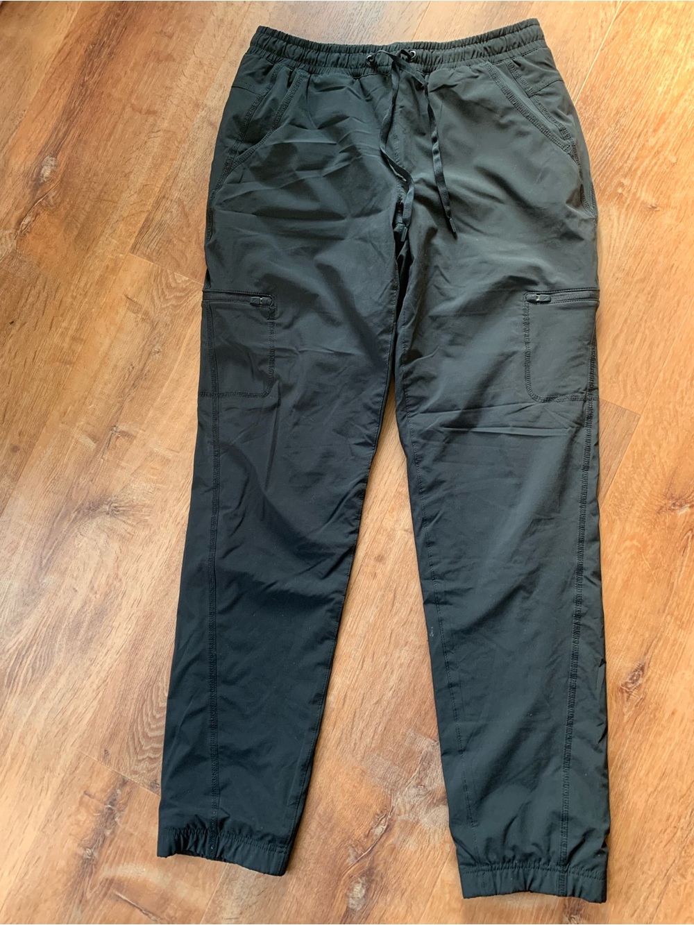 Women’s Black Fleece Lined Jogger Pants - Lightweight Utility Style